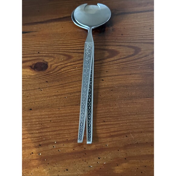 Japan Stainless Salad Serving Set MCM Mid Century Modern 11 in. - Picture 11 of 11